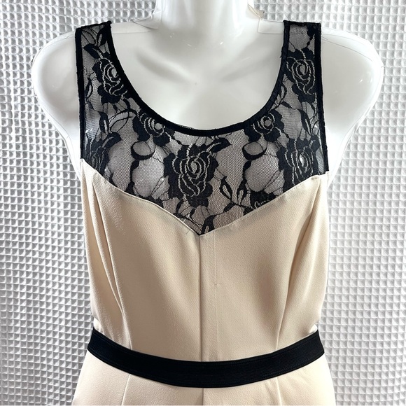 Material Girl ladies Cream and Black Mini Dress size XL - Picture 2 of 7